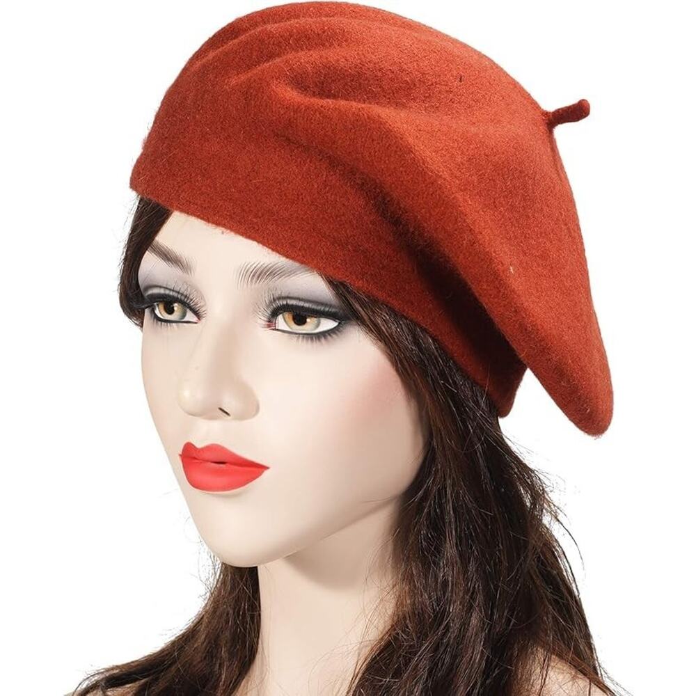 ZLYC French Beret Rust NWT - Picture 5 of 5